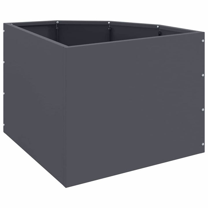 Hjørne Plantekasse Antracit 45 x 45 x 35 cm Stål