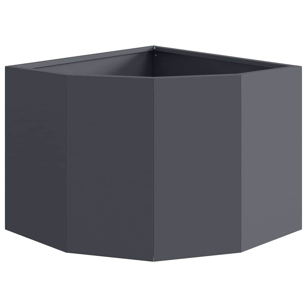 Hjørne Plantekasse Antracit 45 x 45 x 35 cm Stål