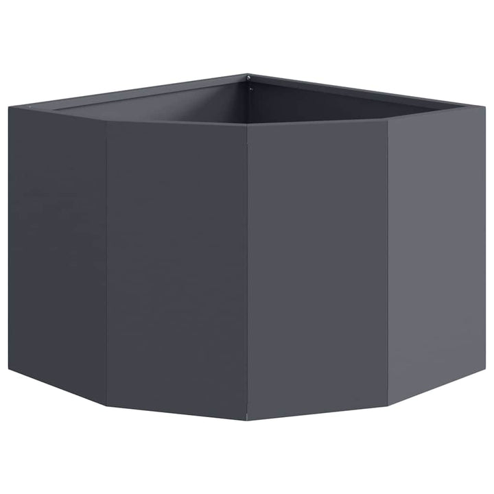 Hjørne Plantekasse Antracit 45 x 45 x 35 cm Stål
