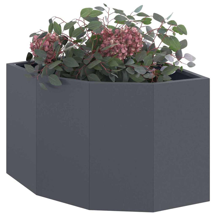 Hjørne Plantekasse Antracit 45 x 45 x 35 cm Stål