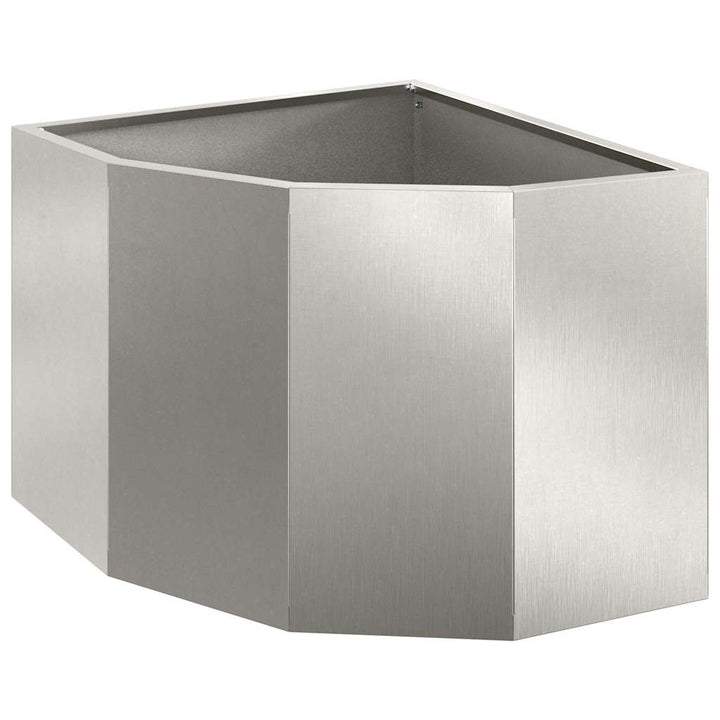 Hjørne Plantekasse Sølv 45 x 45 x 35 cm Rustfrit stål