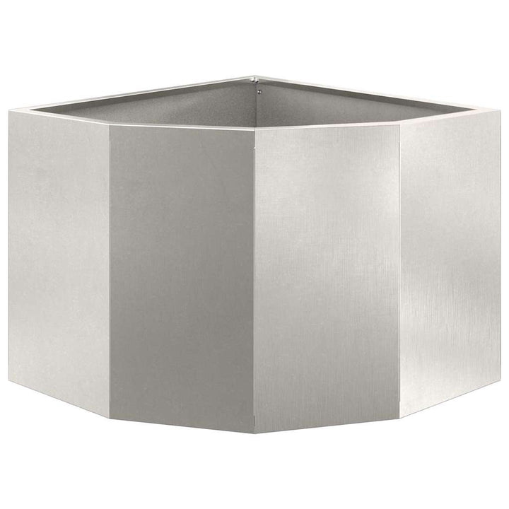 Hjørne Plantekasse Sølv 45 x 45 x 35 cm Rustfrit stål