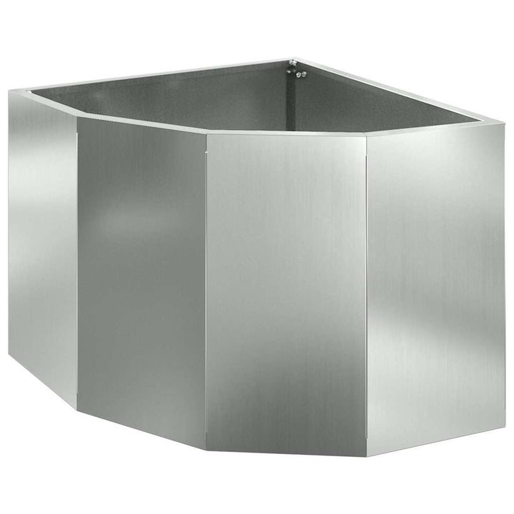 Hjørne Plantekasse Sølv 45 x 45 x 35 cm Galvaniseret stål