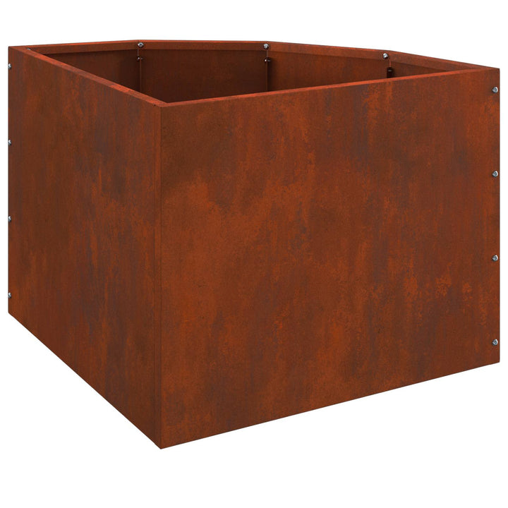 Hjørne Plantekasse Rusten 45 x 45 x 35 cm Forvitret stål