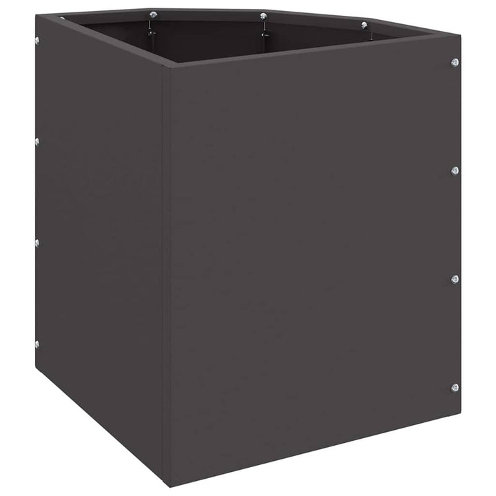 Hjørne Plantekasse Sort 30 x 30 x 35 cm Stål