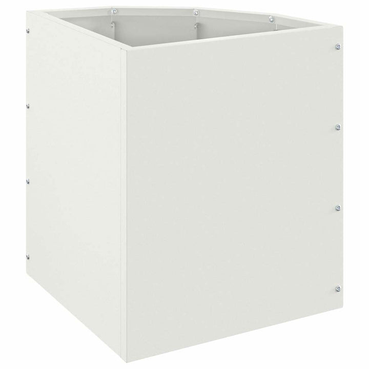 Hjørne Plantekasse Hvid 30 x 30 x 35 cm Stål
