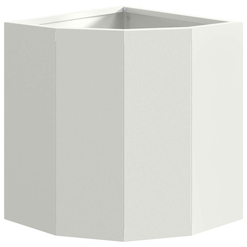 Hjørne Plantekasse Hvid 30 x 30 x 35 cm Stål
