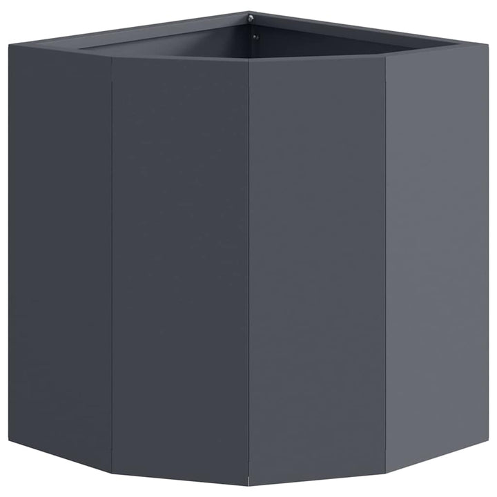 Hjørne Plantekasse Antracit 30 x 30 x 35 cm Stål