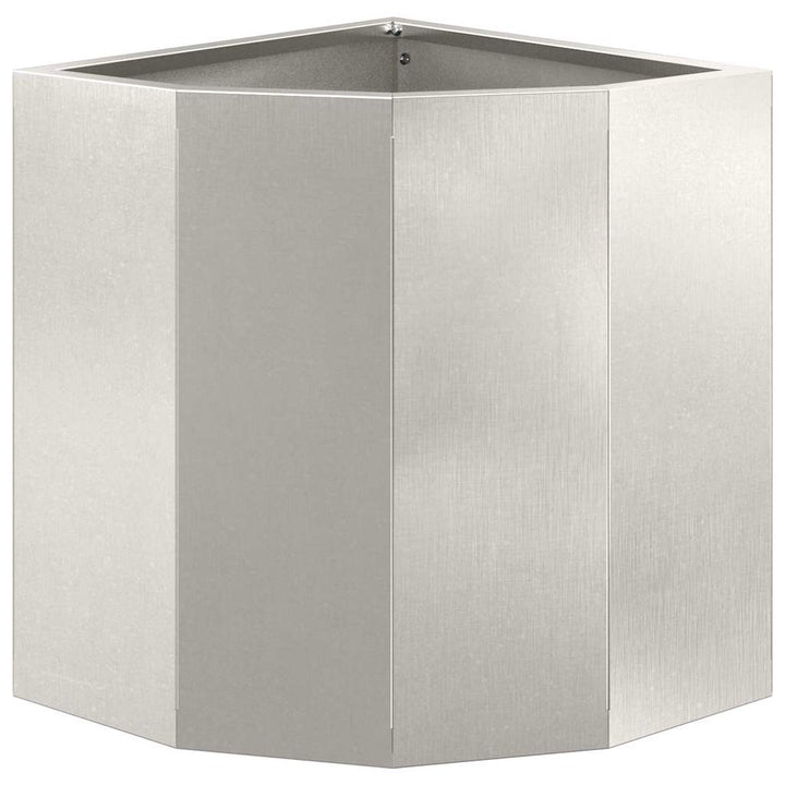 Hjørne Plantekasse Sølv 30 x 30 x 35 cm Rustfrit stål