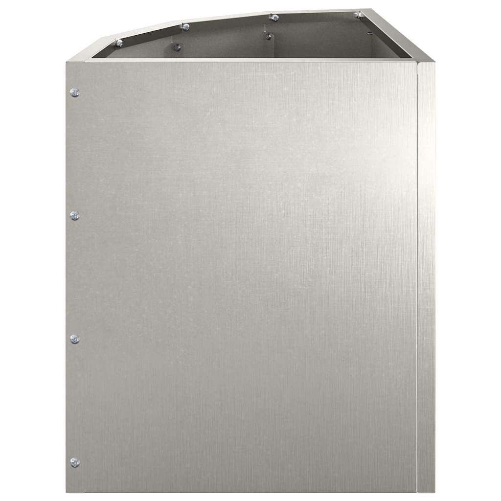Hjørne Plantekasse Sølv 30 x 30 x 35 cm Rustfrit stål