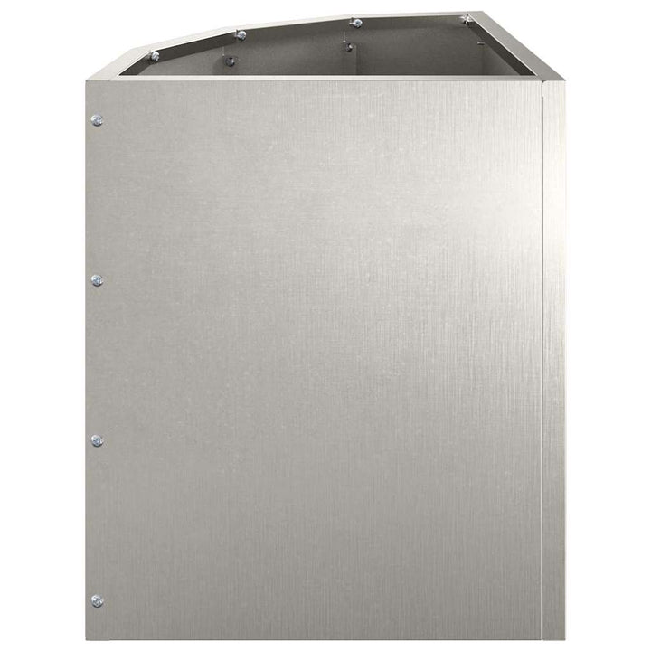 Hjørne Plantekasse Sølv 30 x 30 x 35 cm Rustfrit stål