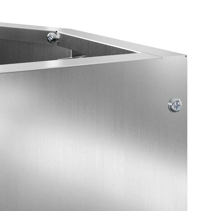 Hjørne Plantekasse Sølv 30 x 30 x 35 cm Galvaniseret stål