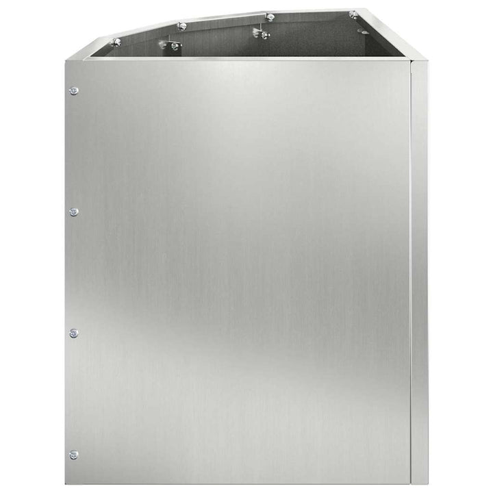Hjørne Plantekasse Sølv 30 x 30 x 35 cm Galvaniseret stål
