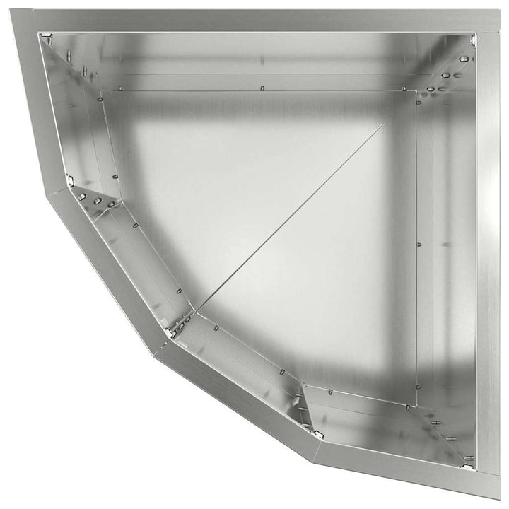 Hjørne Plantekasse Sølv 30 x 30 x 35 cm Galvaniseret stål