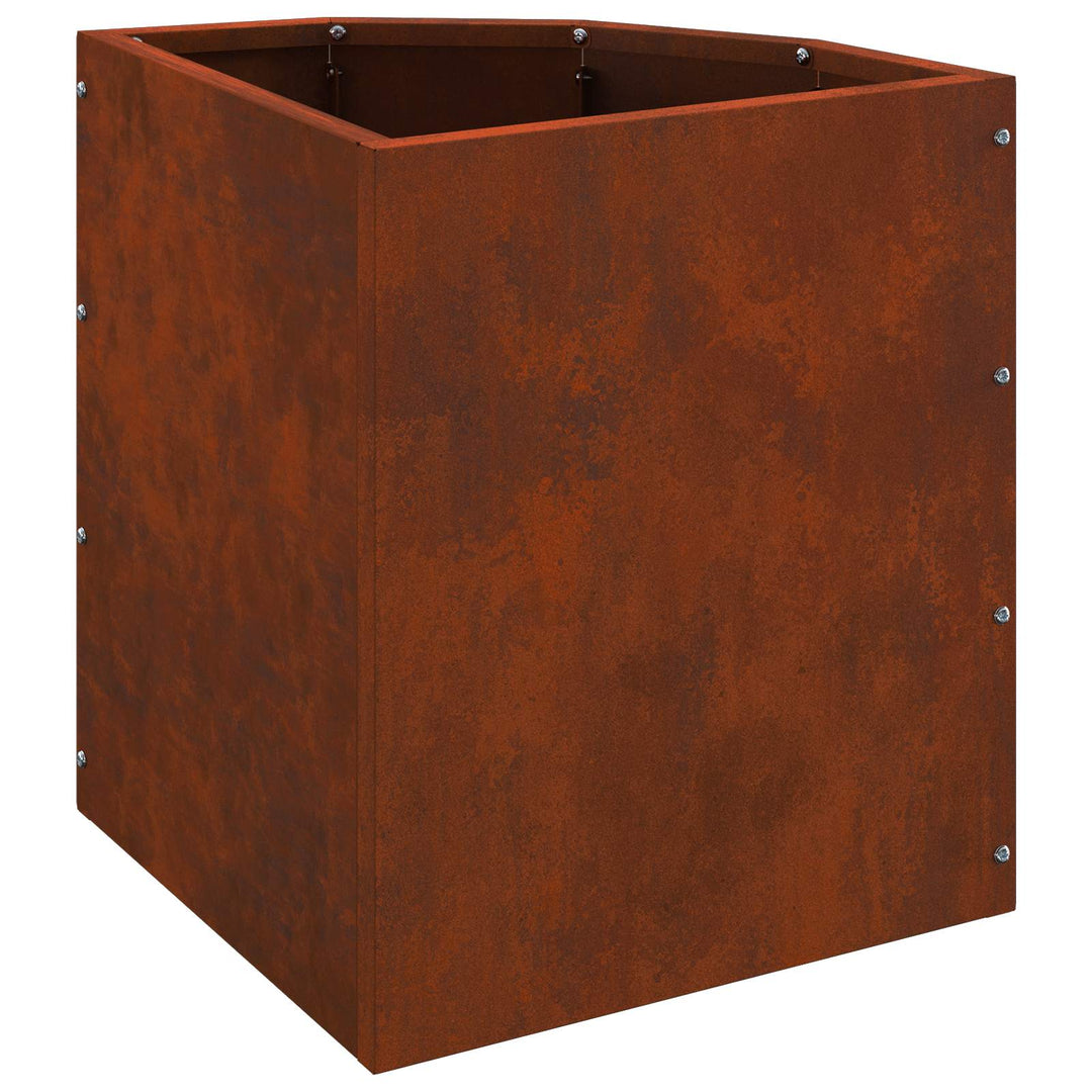 Hjørne Plantekasse Rusten 30 x 30 x 35 cm Forvitret stål