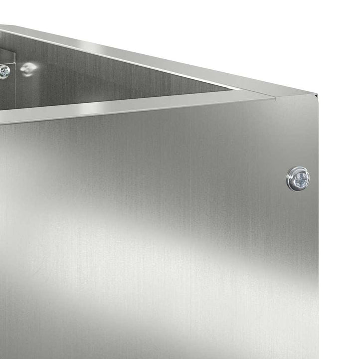 Hjørne Plantekasse Sølv 60 x 60 x 50 cm Galvaniseret stål