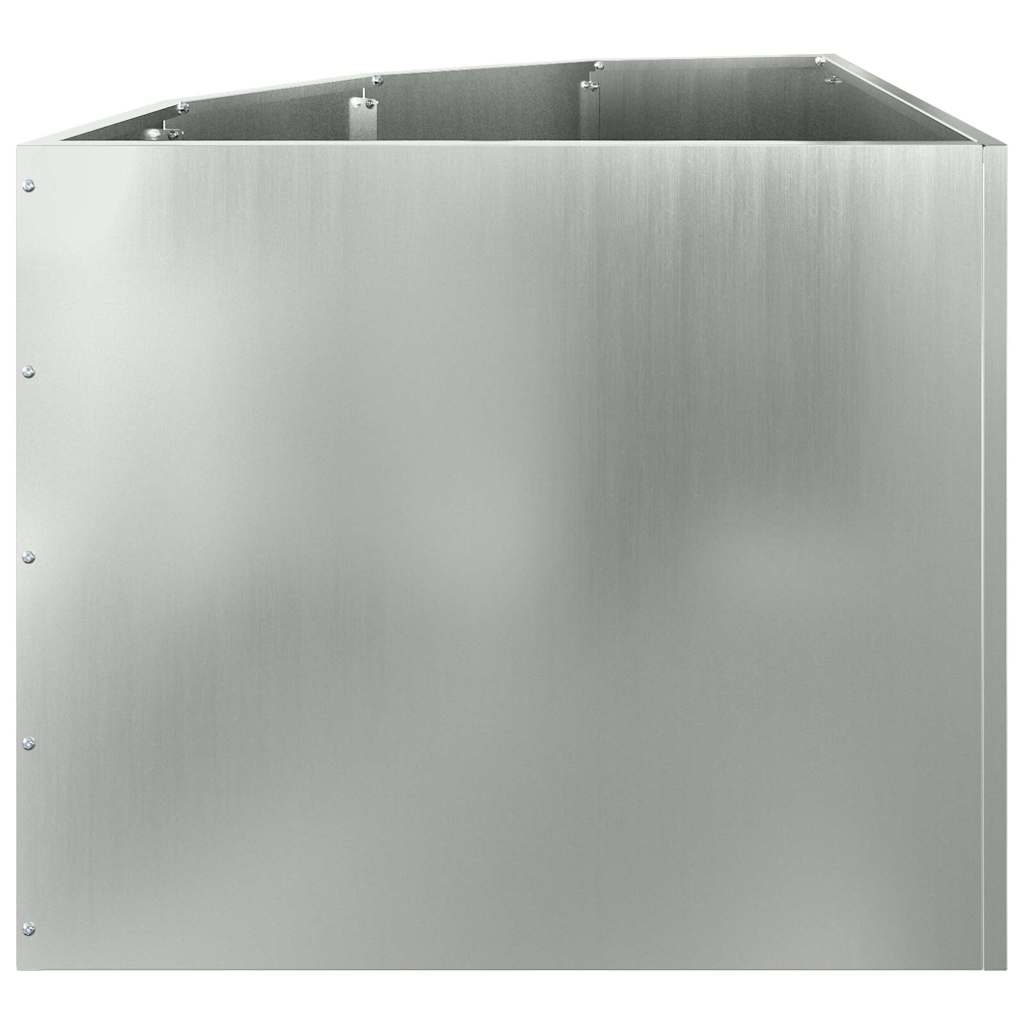 Hjørne Plantekasse Sølv 60 x 60 x 50 cm Galvaniseret stål