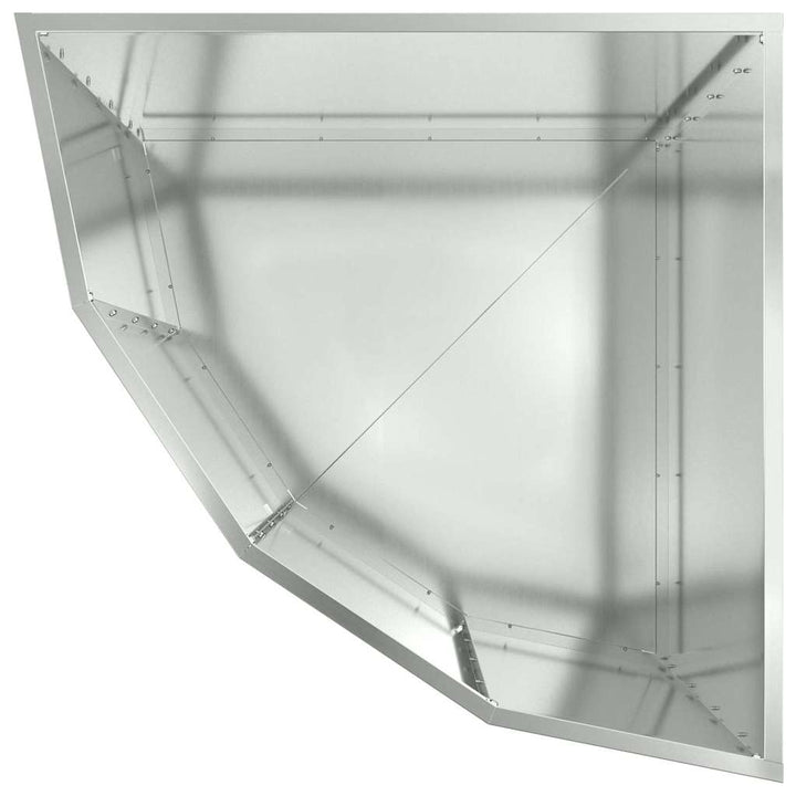 Hjørne Plantekasse Sølv 60 x 60 x 50 cm Galvaniseret stål