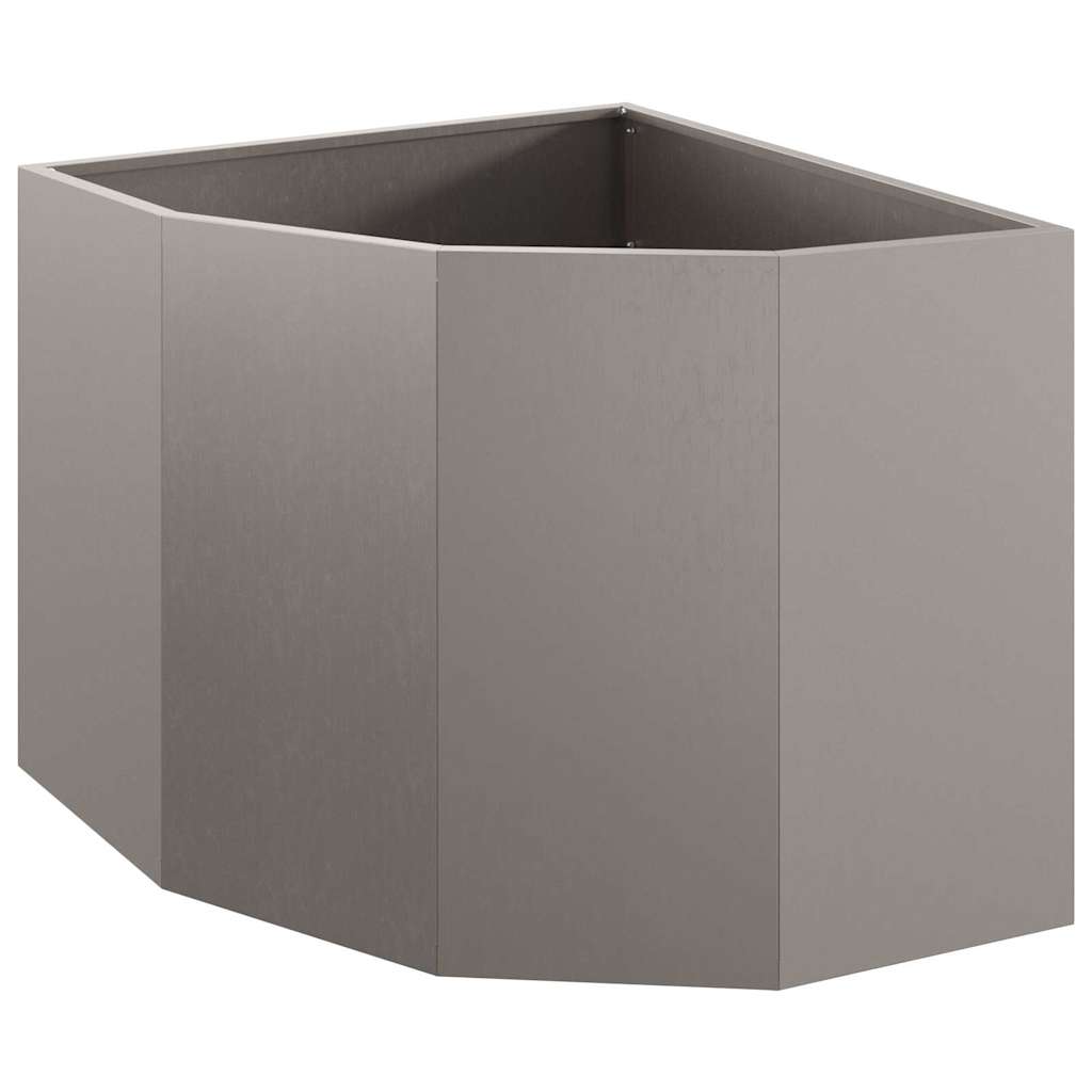 Hjørne Plantekasse Rusten 60 x 60 x 50 cm Forvitret stål