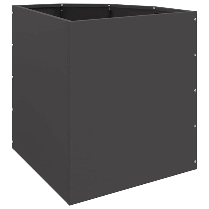 Hjørne Plantekasse Sort 45 x 45 x 50 cm Stål