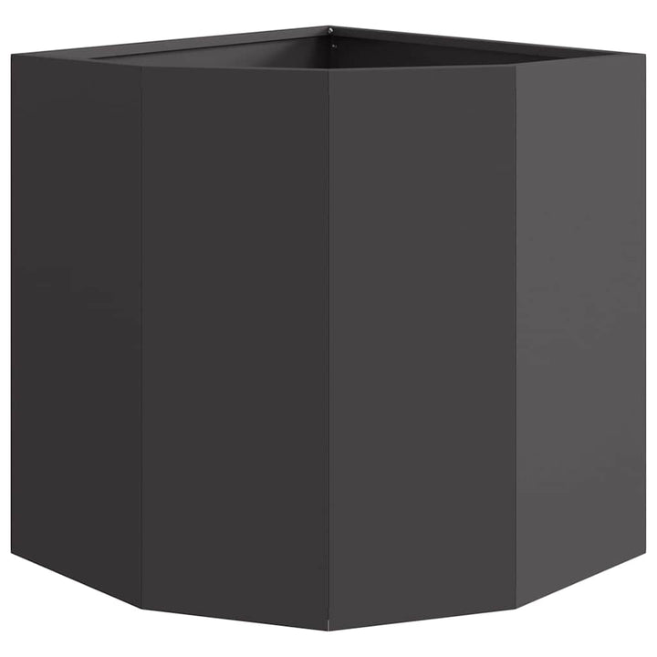 Hjørne Plantekasse Sort 45 x 45 x 50 cm Stål