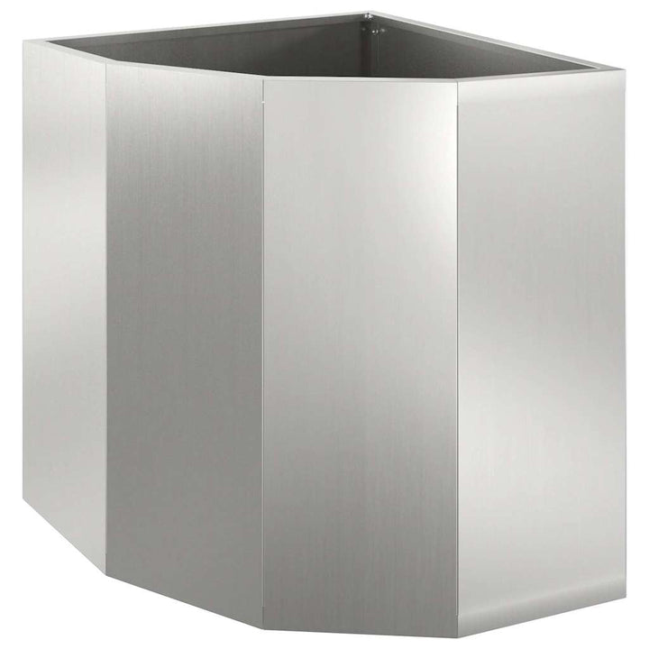 Hjørne Plantekasse Sølv 45 x 45 x 50 cm Galvaniseret stål