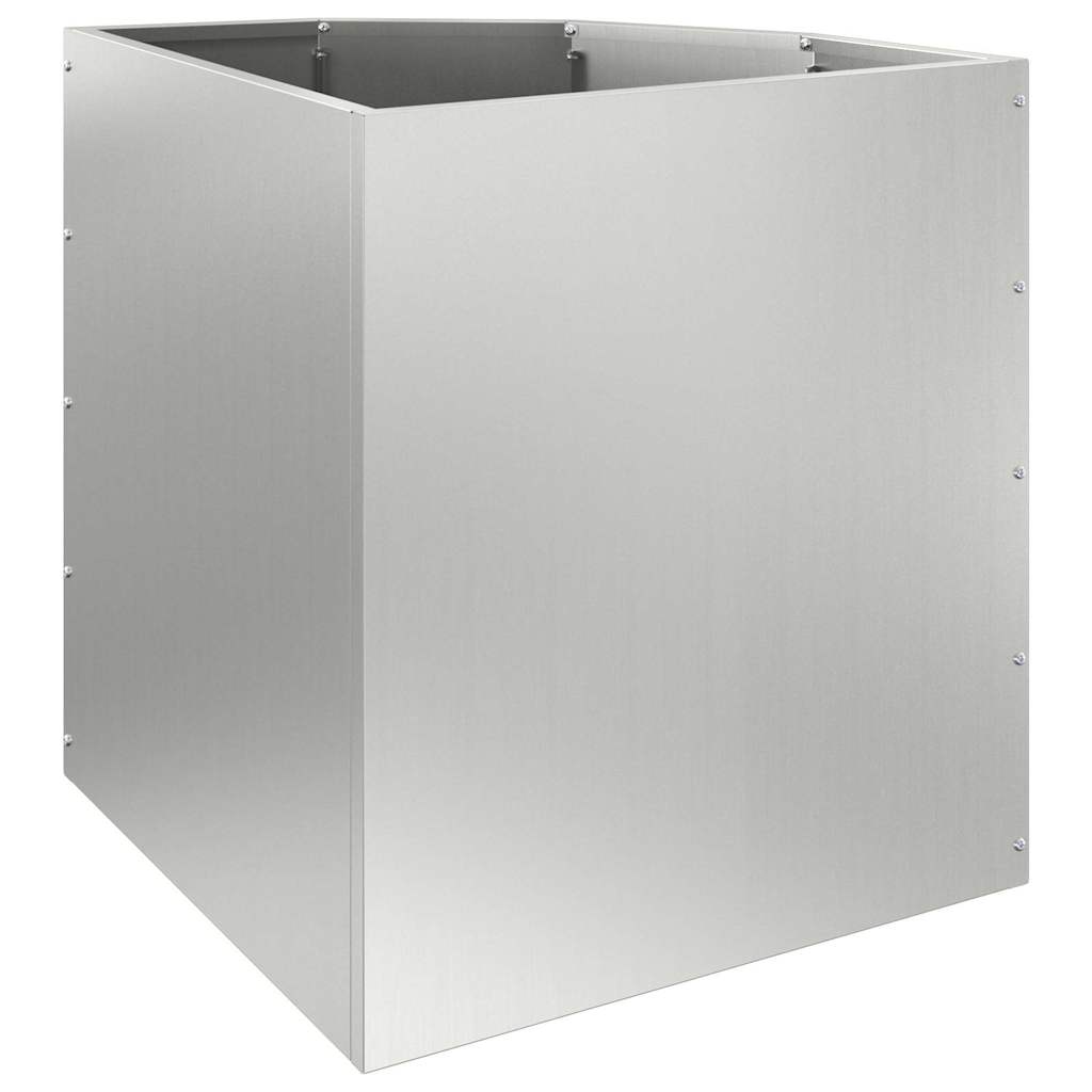 Hjørne Plantekasse Sølv 45 x 45 x 50 cm Galvaniseret stål