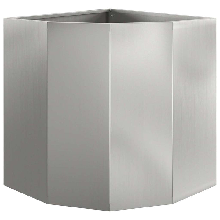 Hjørne Plantekasse Sølv 45 x 45 x 50 cm Galvaniseret stål