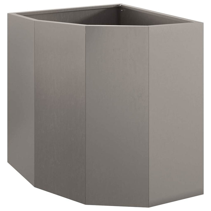 Hjørne Plantekasse Rusten 45 x 45 x 50 cm Forvitret stål