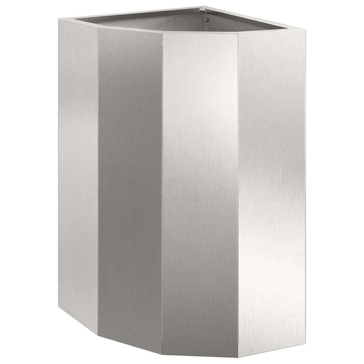 Hjørne Plantekasse Sølv 30 x 30 x 50 cm Rustfrit stål
