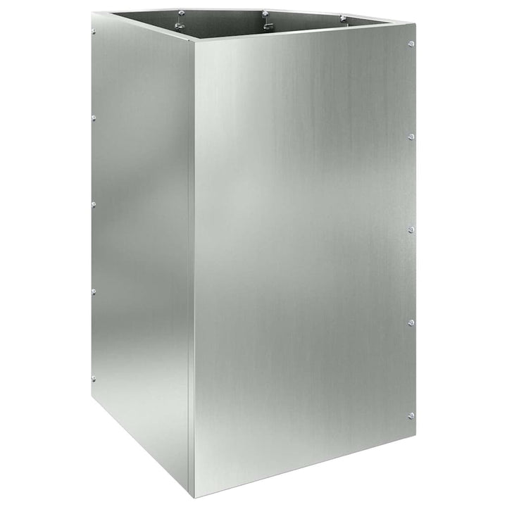 Hjørne Plantekasse Sølv 30 x 30 x 50 cm Galvaniseret stål