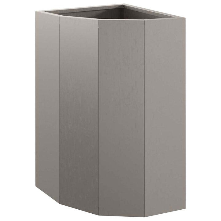 Hjørne Plantekasse Rusten 30 x 30 x 50 cm Forvitret stål