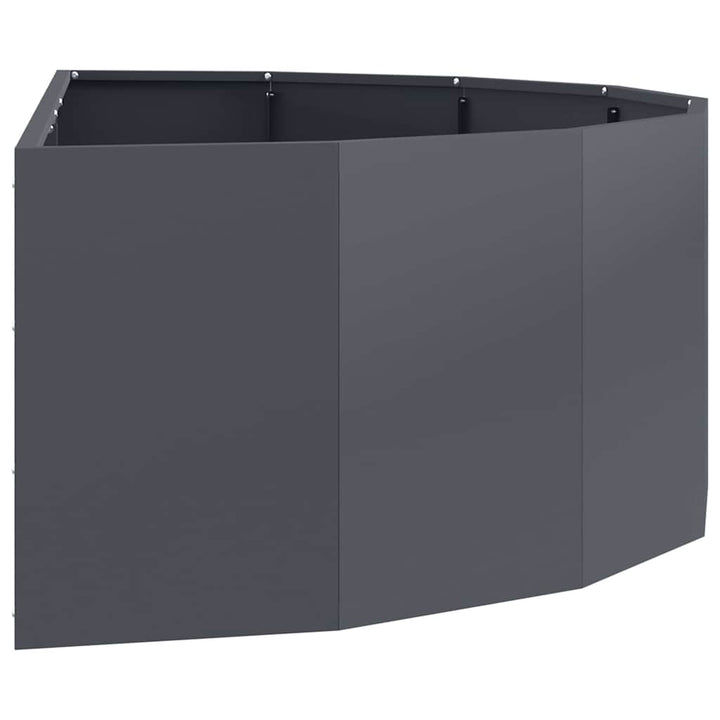 Plantekasse Antracit 120 x 60 x 35 cm Stål