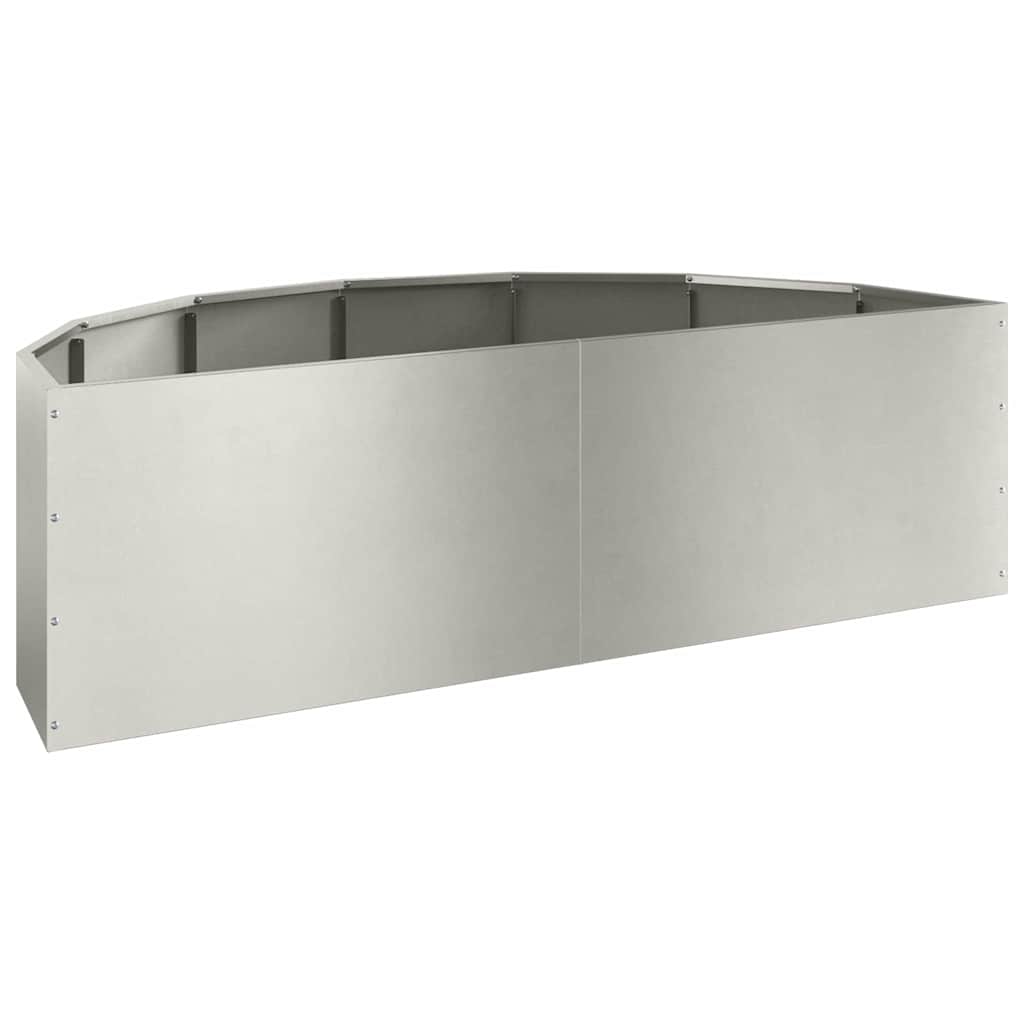Plantekasse Sølv 120 x 60 x 35 cm Rustfrit stål