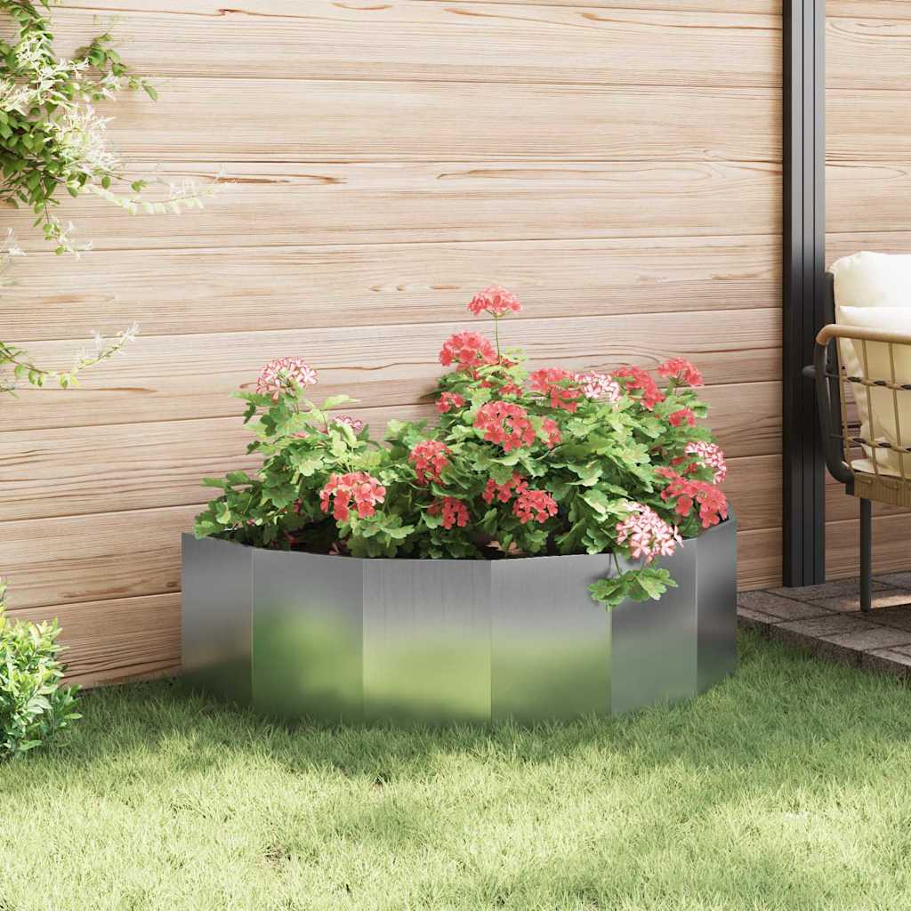 Plantekasse Sølv 120 x 60 x 35 cm Galvaniseret stål