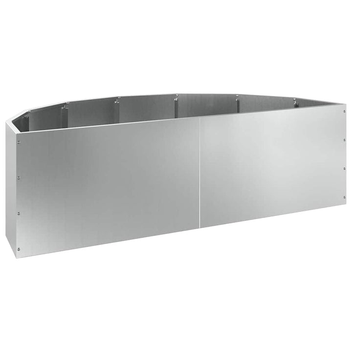 Plantekasse Sølv 120 x 60 x 35 cm Galvaniseret stål