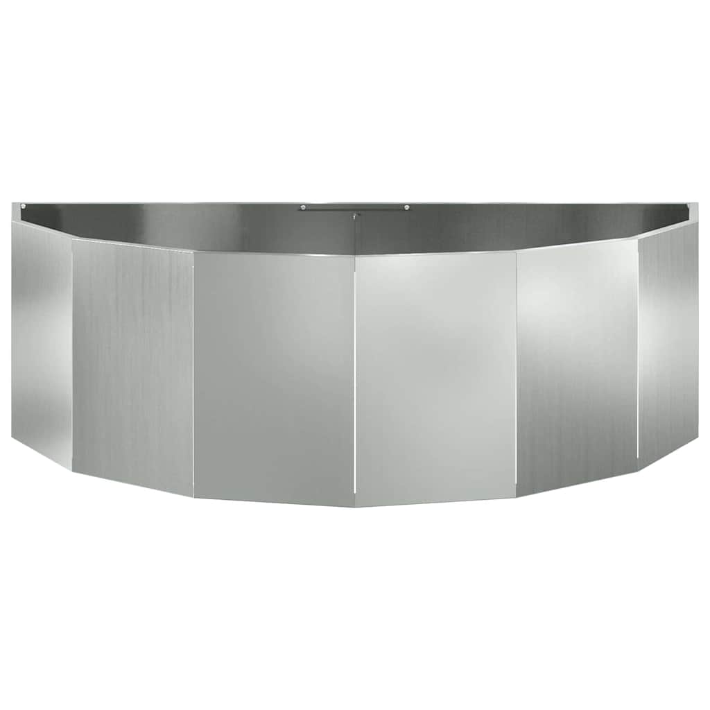 Plantekasse Sølv 120 x 60 x 35 cm Galvaniseret stål