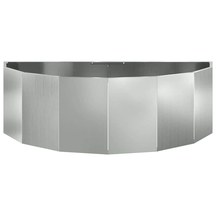 Plantekasse Sølv 120 x 60 x 35 cm Galvaniseret stål