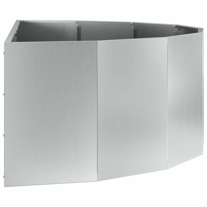 Plantekasse Sølv 120 x 60 x 35 cm Galvaniseret stål