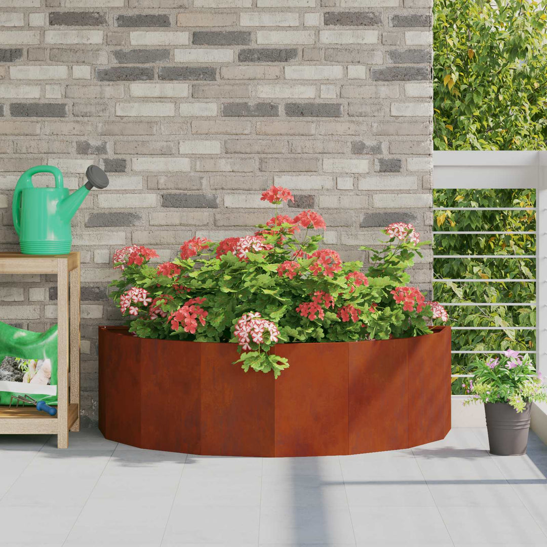 Plantekasse Rusten 120 x 60 x 35 cm Cortenstål
