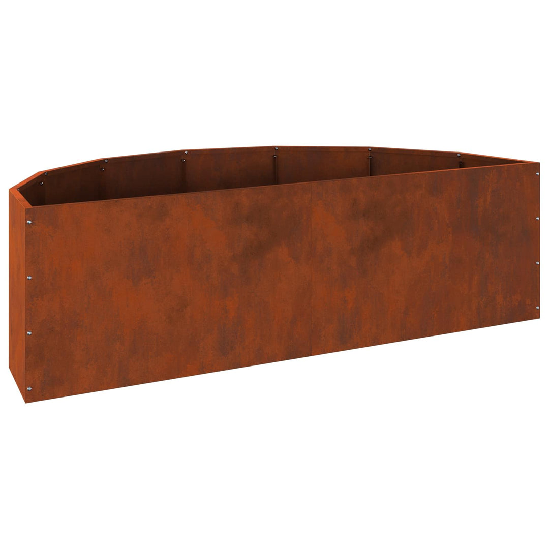 Plantekasse Rusten 120 x 60 x 35 cm Cortenstål