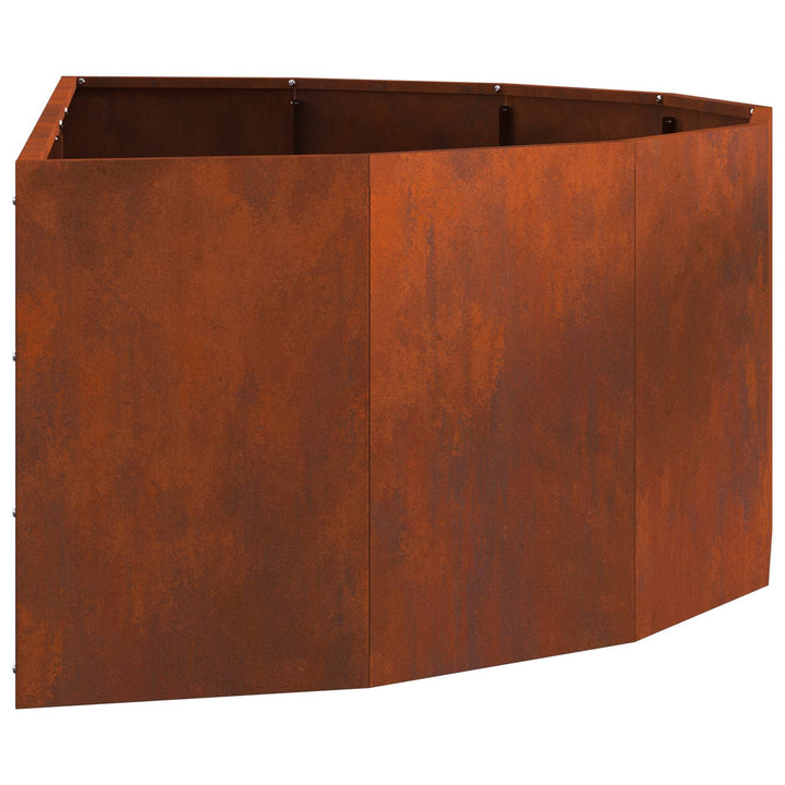 Plantekasse Rusten 120 x 60 x 35 cm Cortenstål