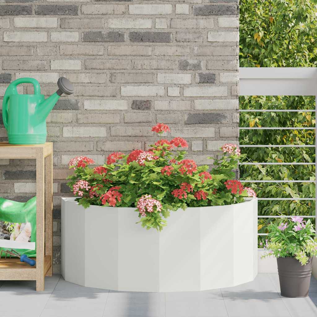 Plantekasse Hvid 90 x 45 x 35 cm Stål