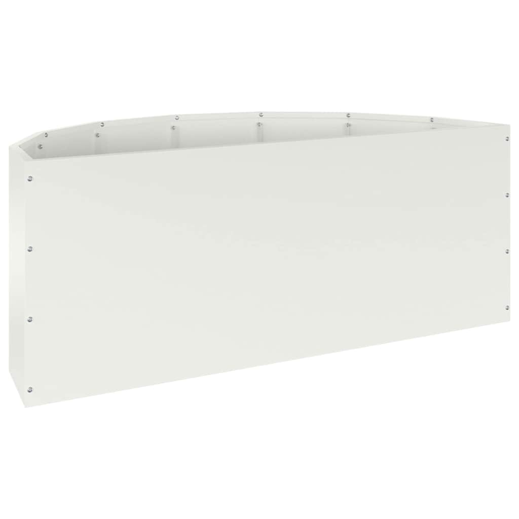 Plantekasse Hvid 90 x 45 x 35 cm Stål