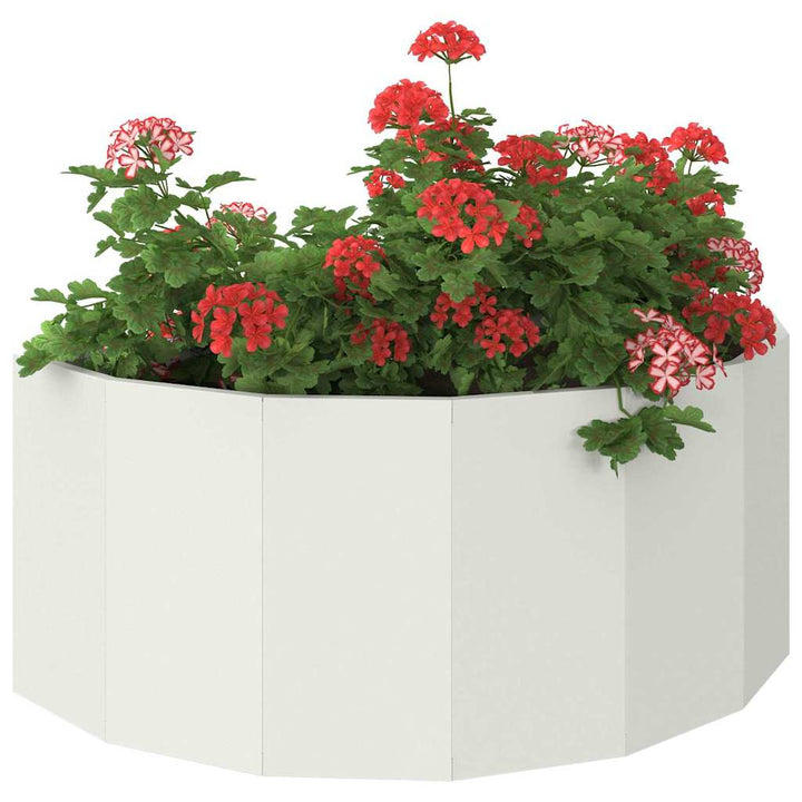 Plantekasse Hvid 90 x 45 x 35 cm Stål
