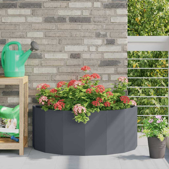 Plantekasse Antracit 90 x 45 x 35 cm Stål