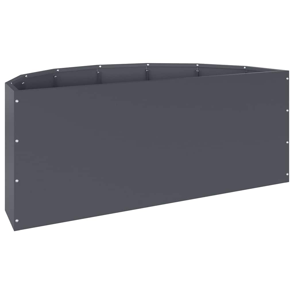 Plantekasse Antracit 90 x 45 x 35 cm Stål