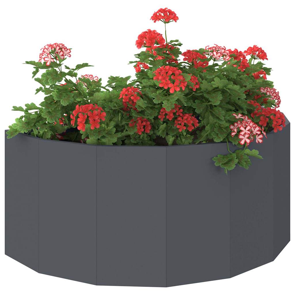 Plantekasse Antracit 90 x 45 x 35 cm Stål