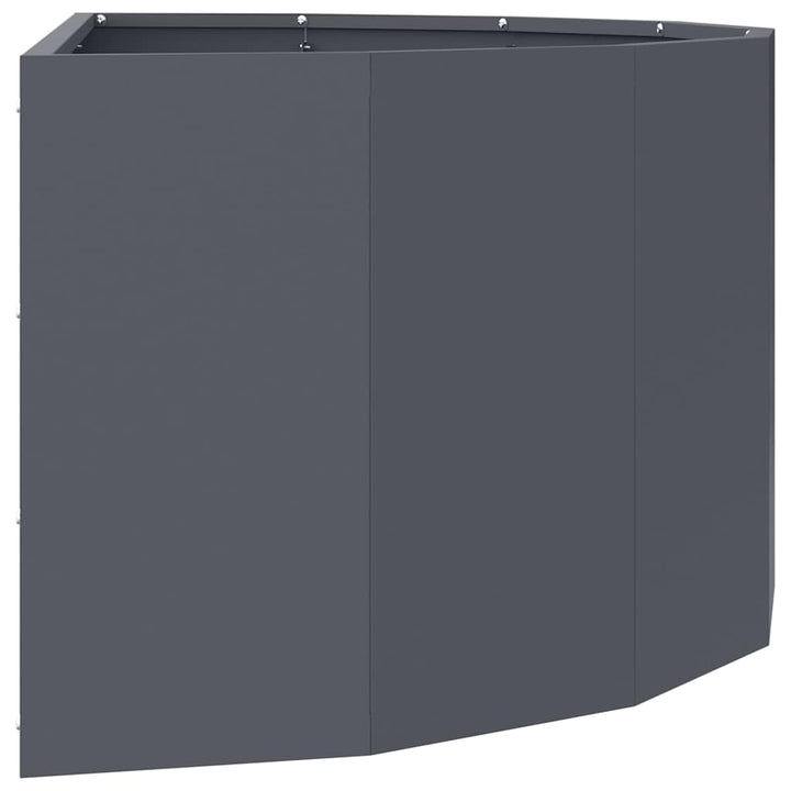 Plantekasse Antracit 90 x 45 x 35 cm Stål