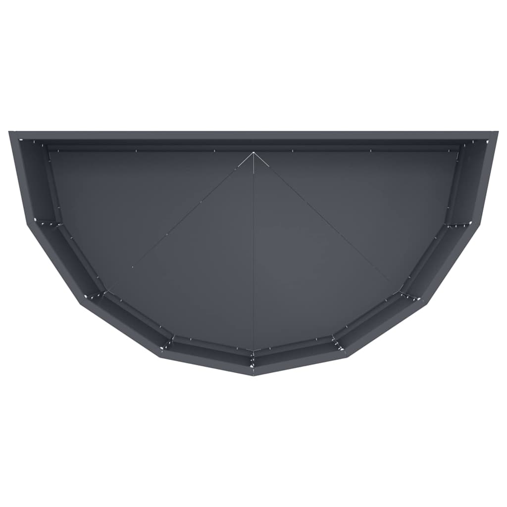 Plantekasse Antracit 90 x 45 x 35 cm Stål